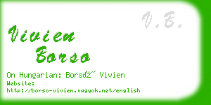 vivien borso business card